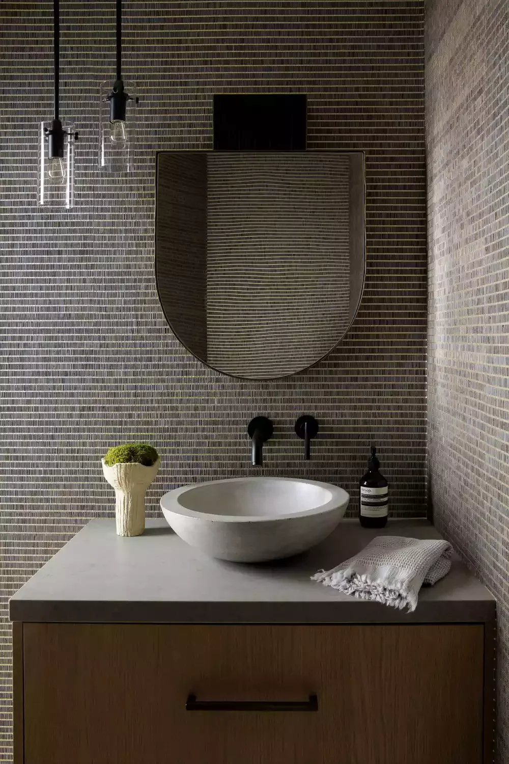 32 Powder Room Design Ideas That Turn Your Small Space Into a Style Statement Calming Earth Tones