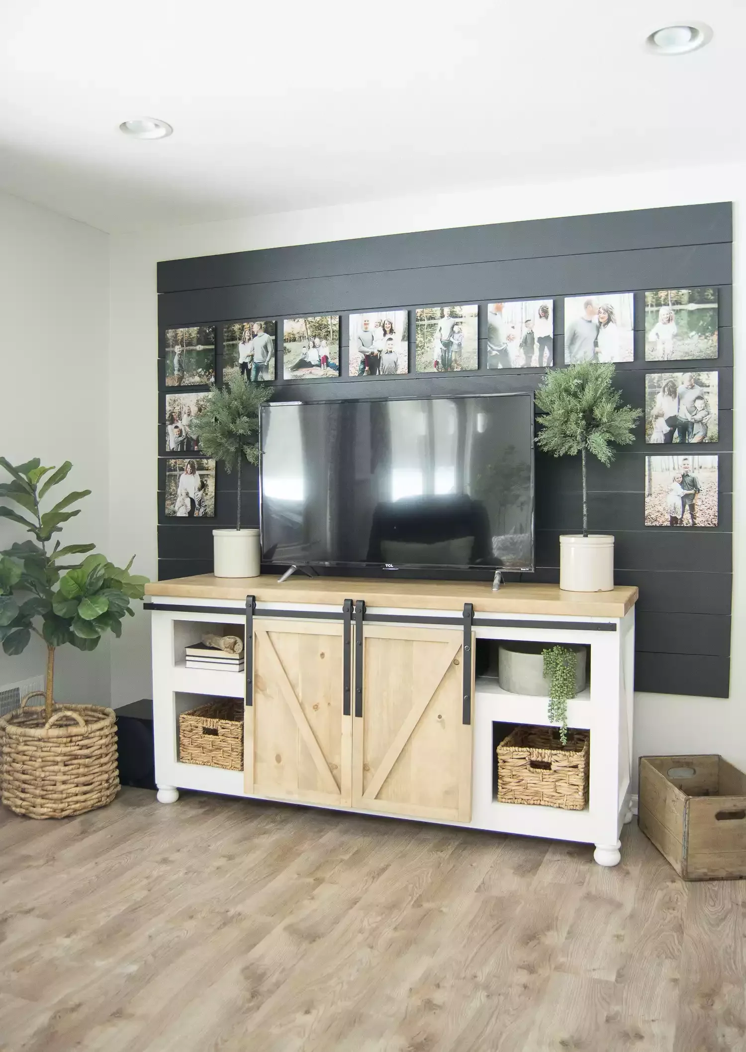 33 Stunning Shiplap Accent Wall Ideas to Transform Your Home 13 Camouflage the TV Wall