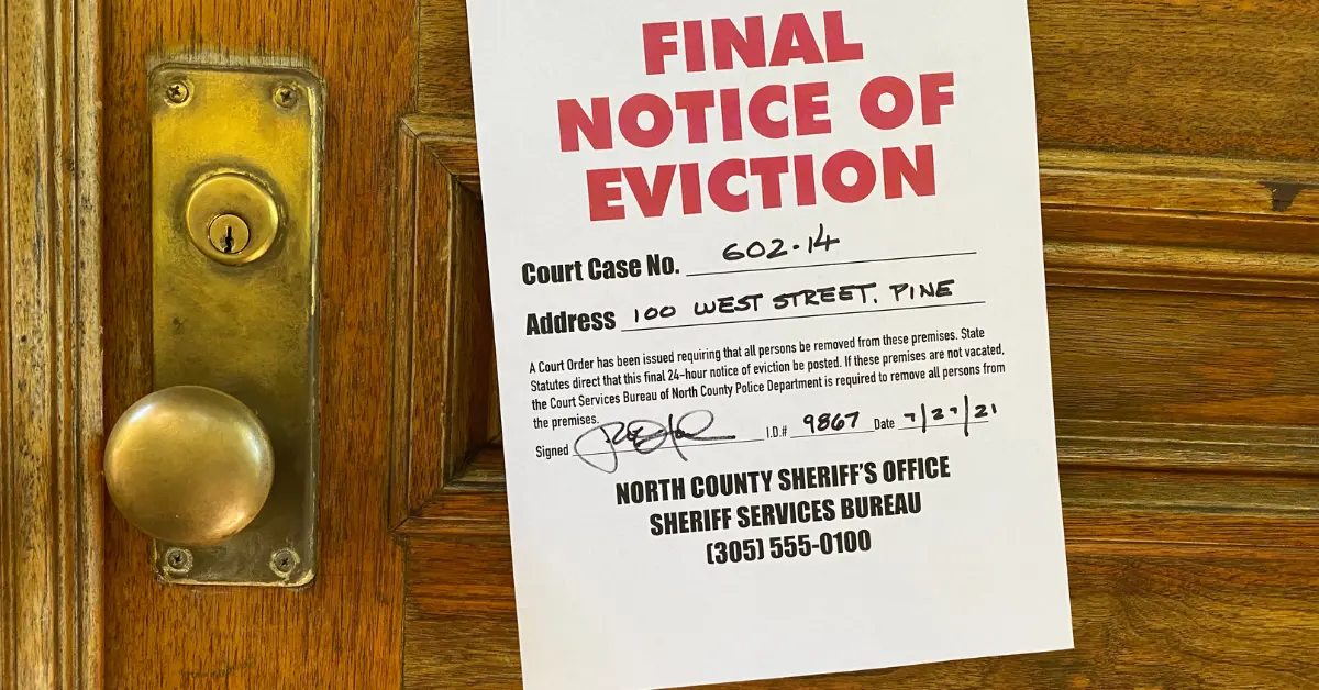 Can Landlord Put Eviction Notice on Door