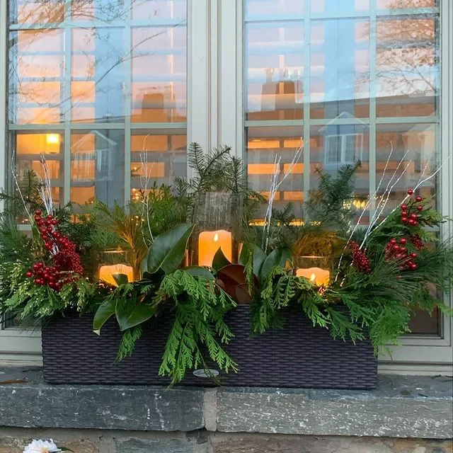 13 Stunning Winter Window Box Designs That'll Transform Your Home's Curb Appeal 4 Candles