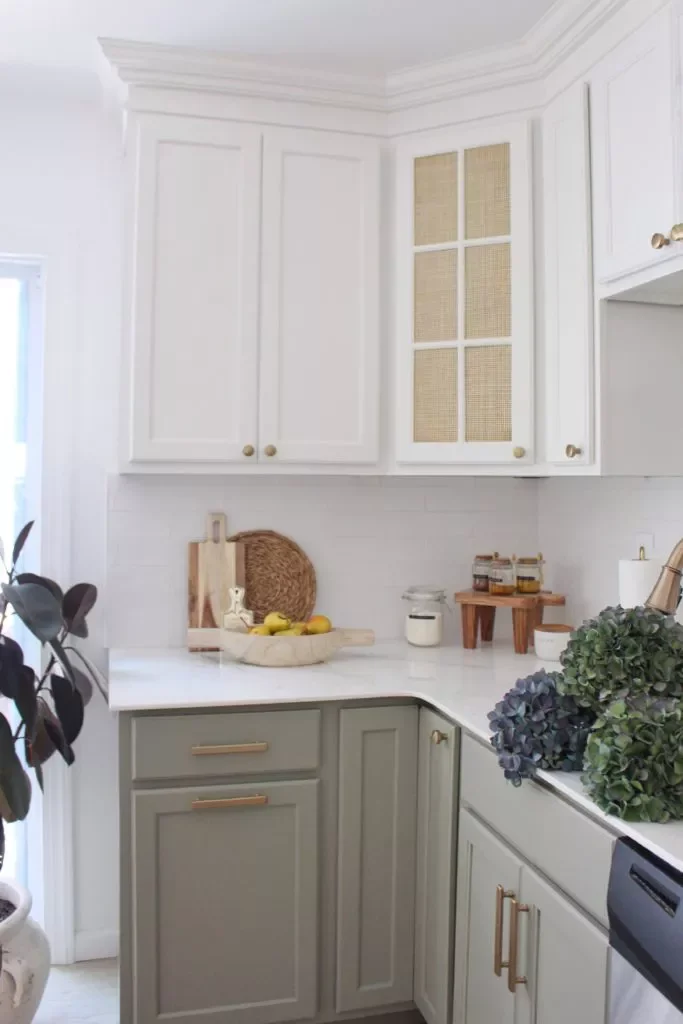 64 Stunning Kitchen Cabinet Ideas to Transform Your Space Cane-Front Cabinets