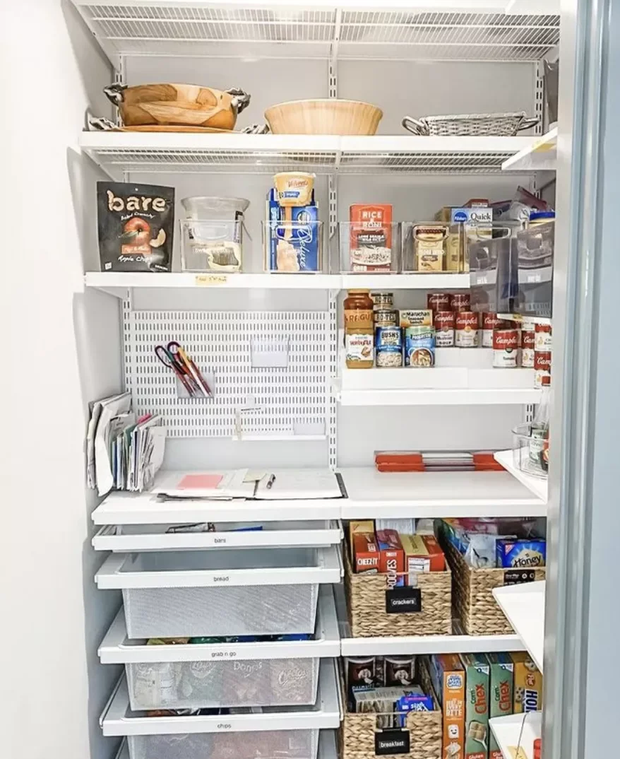 20 Smart Pantry Organization Ideas That Will Transform Your Kitchen Storage Carve Out a Small Work Area