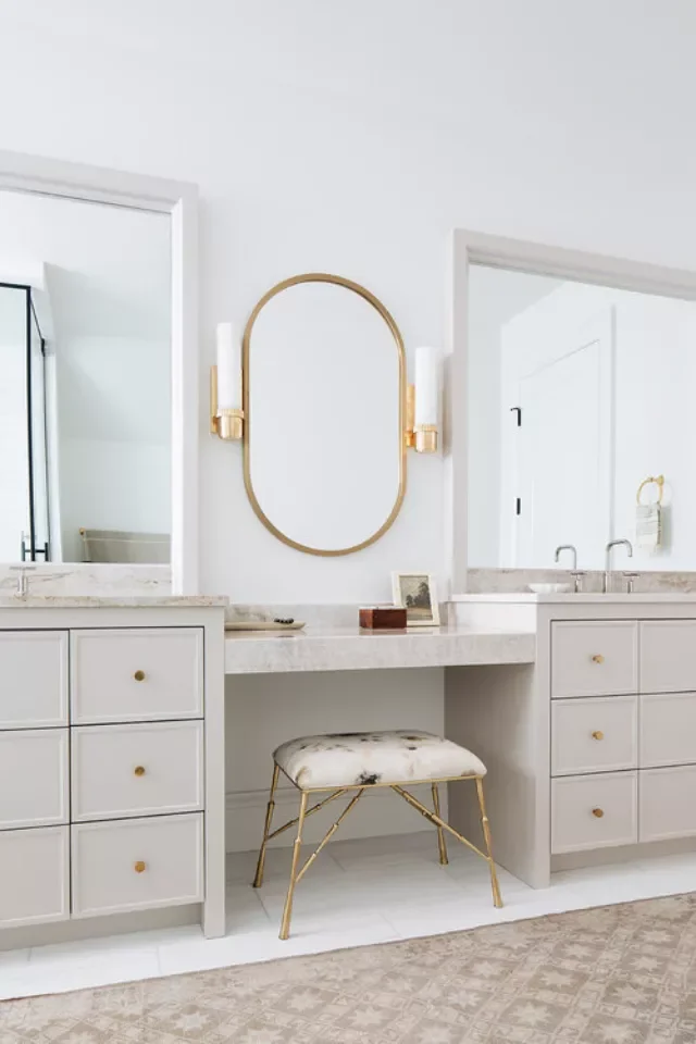 20 Beautiful Makeup Vanity Ideas to Transform Your Daily Beauty Routine 14 Carve Out a Unique Spot
