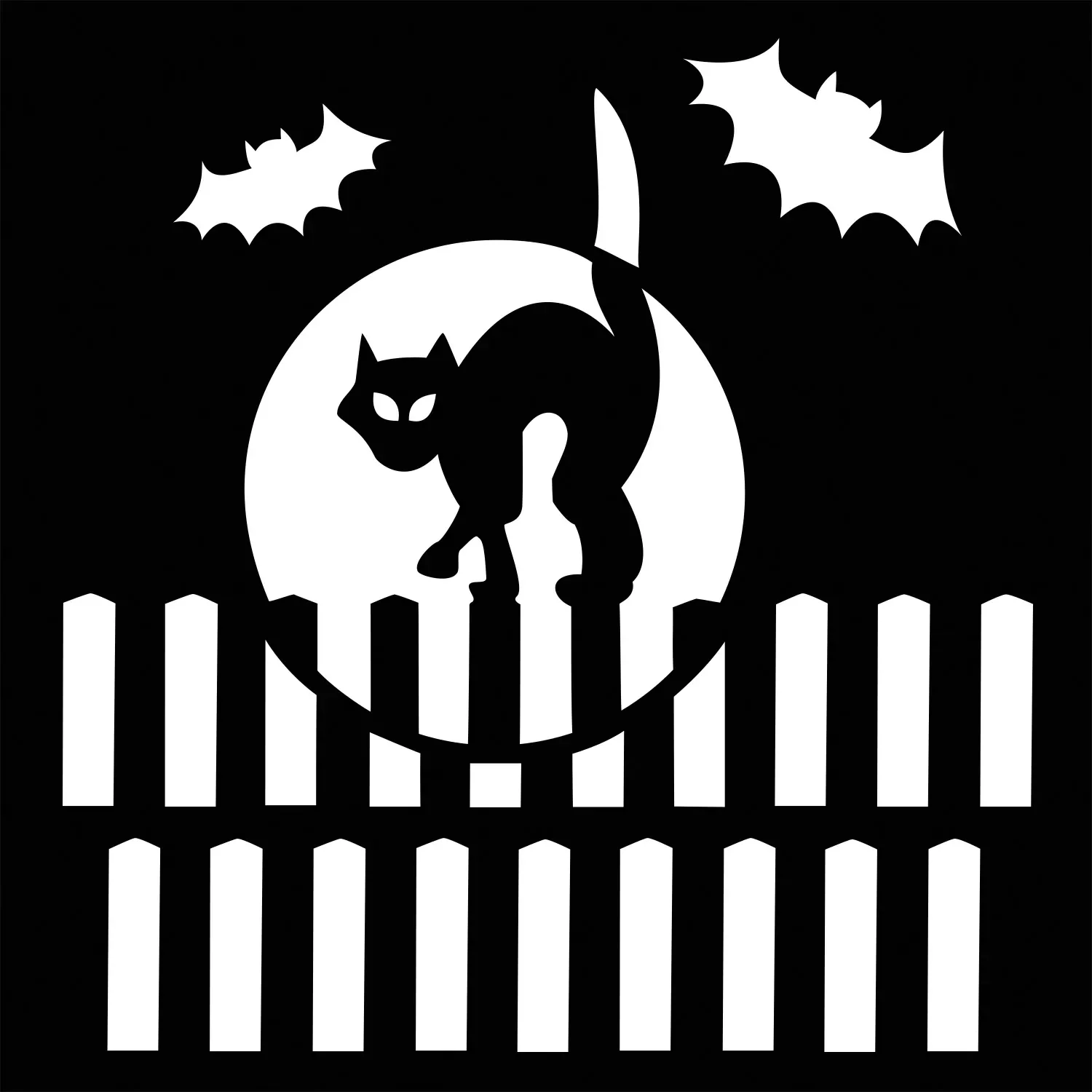 65 Free Pumpkin Carving Templates to Transform Your Porch 20 Cat in the Moon Halloween Stencil