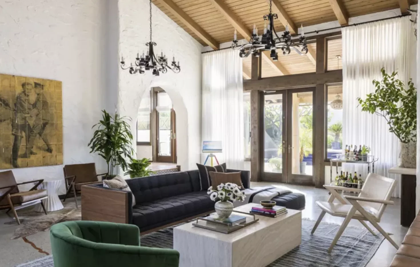 50 Elegant Living Room Ideas That Feel Warm and Inviting 21 Celebrate Exposed Beams
