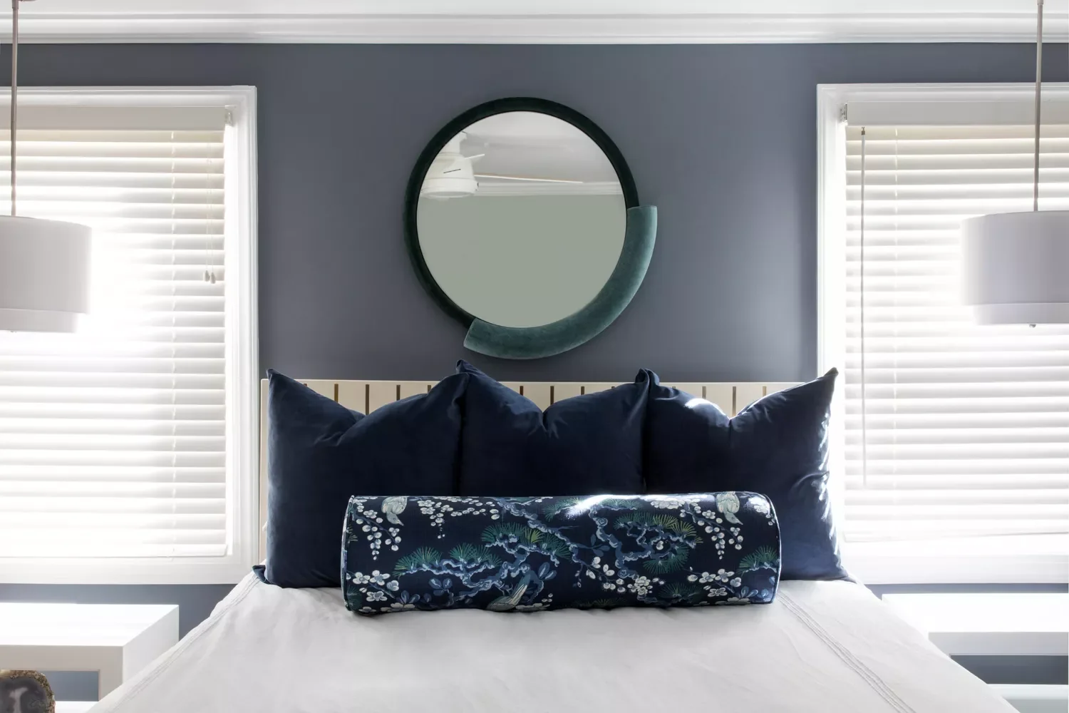 16 Beautiful Bedroom Mirror Ideas That Will Transform Your Space 4 Center a Mirror Over the Bed