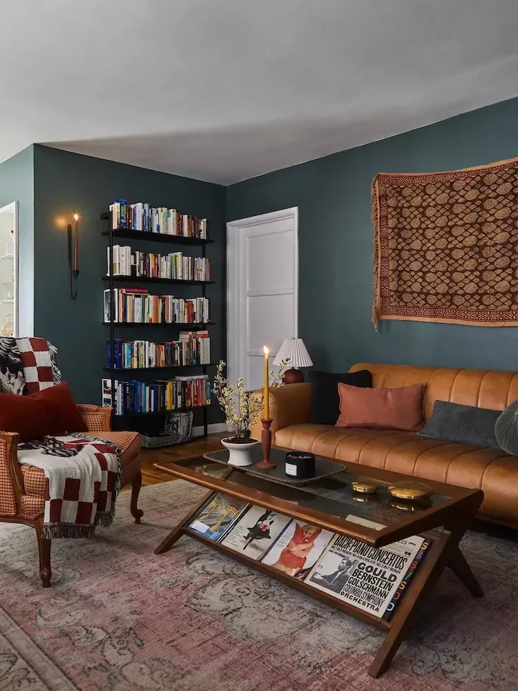 30 Dark and Dramatic Living Rooms That Will Transform Your Space Channel the 1970s