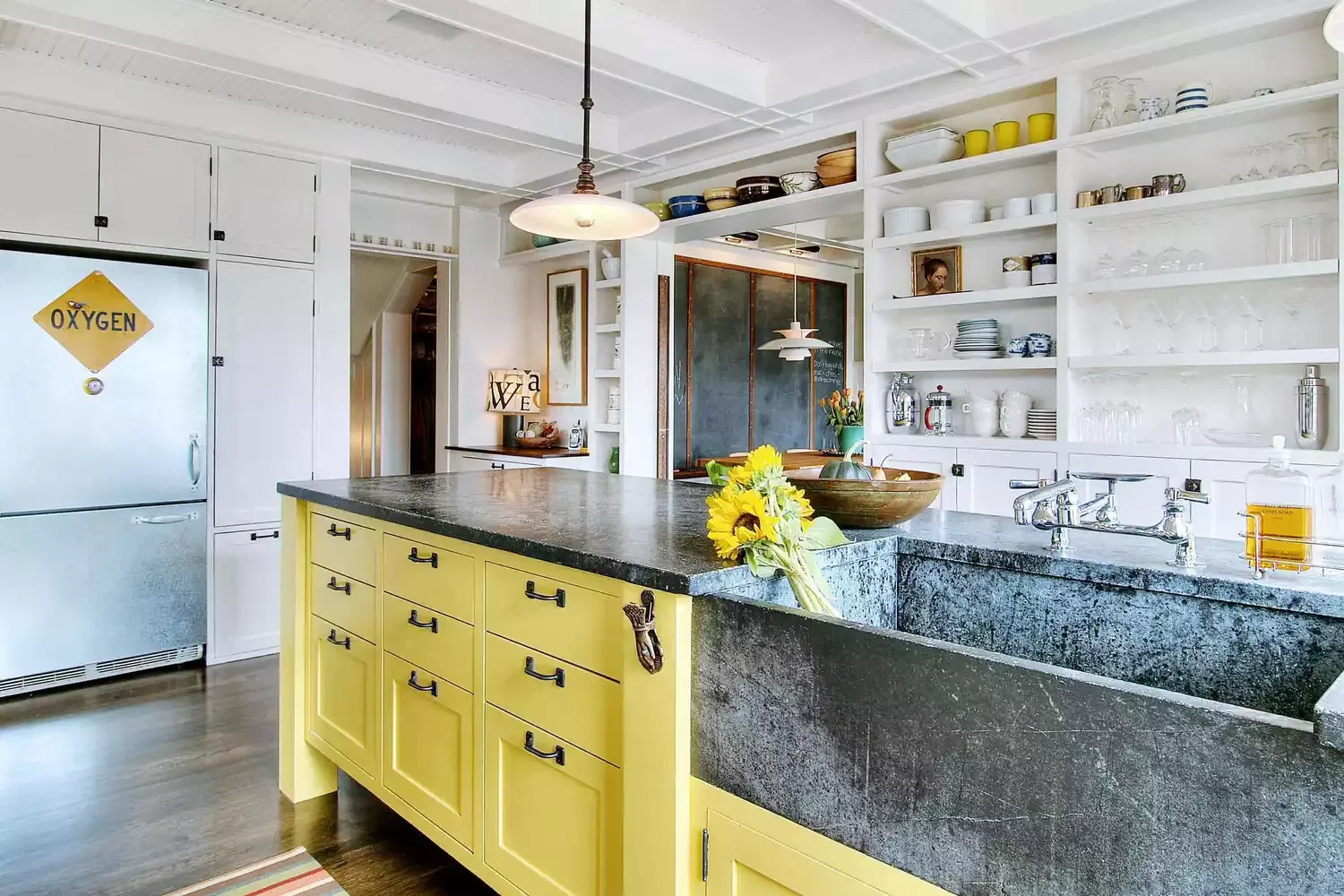 19 Stunning Soapstone Countertop Ideas That Will Transform Your Kitchen 4 Charcoal and Blue Soapstone Countertops