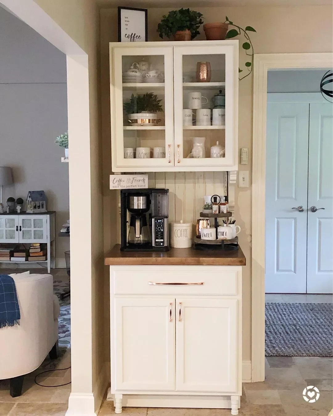 72 Budget-Friendly DIY Home Decor Ideas for Every Skill Level Charming Coffee Bar