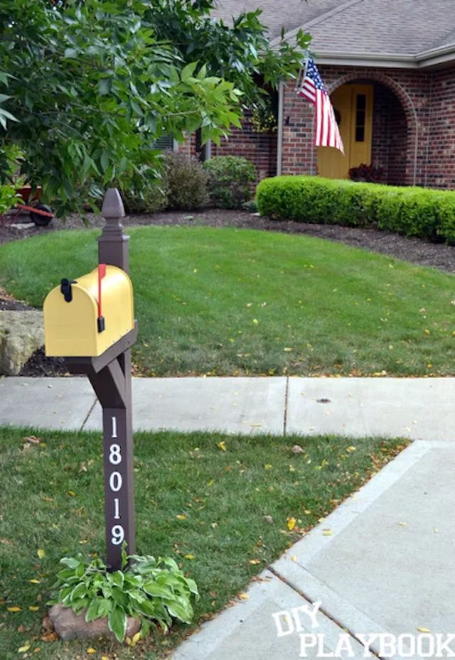 34 Creative Mailbox Ideas to Transform Your Home's Curb Appeal Cheerful Yellow