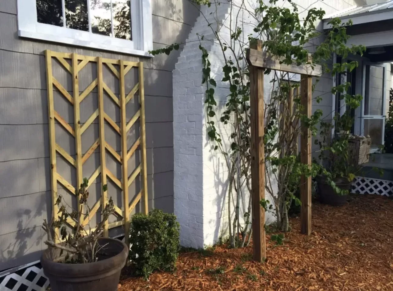 Chevron Lattice Trellis