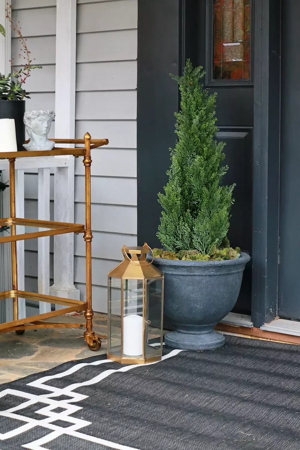 47 Stunning Modern Front Porch Ideas That Will Transform Your Home's Curb Appeal 43 Choose Artifical Plants