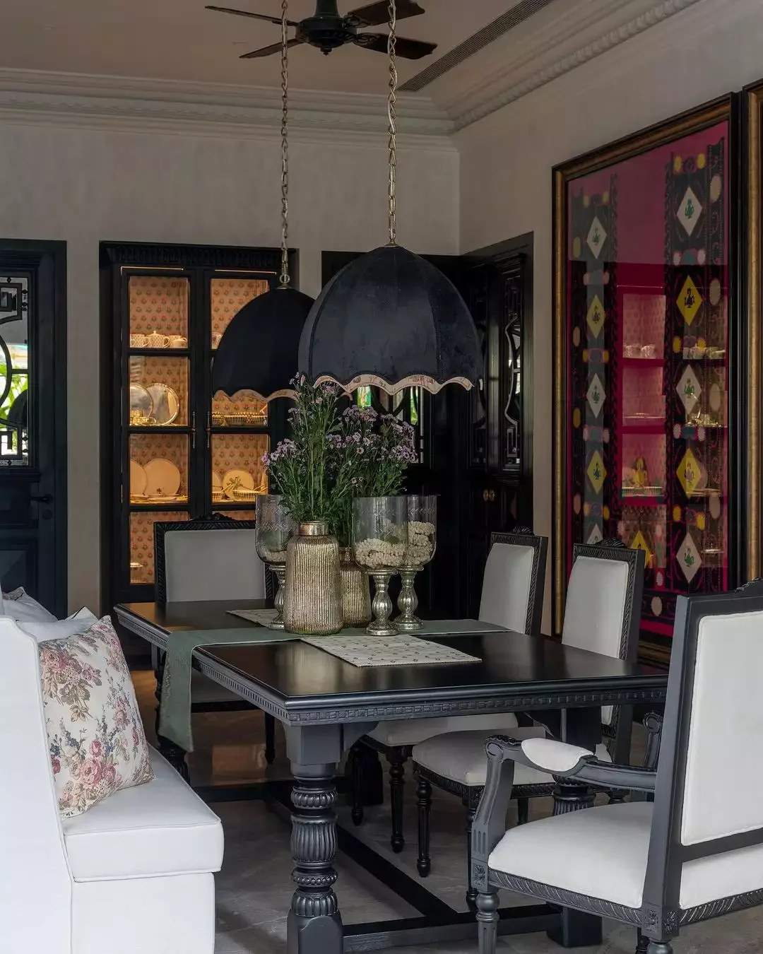 40 Stunning Black Dining Room Ideas to Transform Your Space 36 Choose Black Light Fixtures