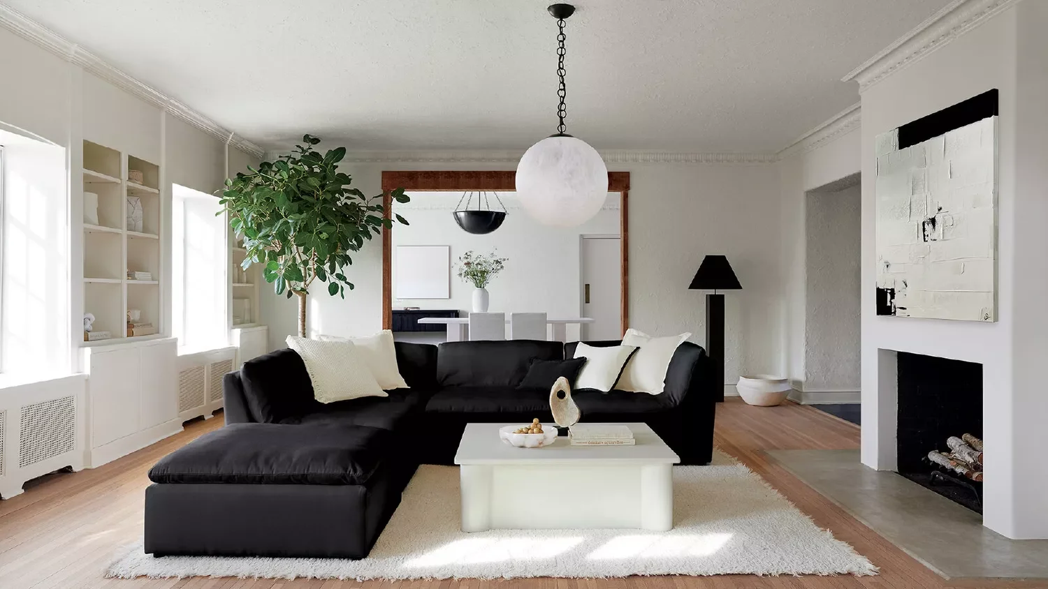68 Stunning Contemporary Living Room Ideas That Will Transform Your Space 4 Choose Black and White