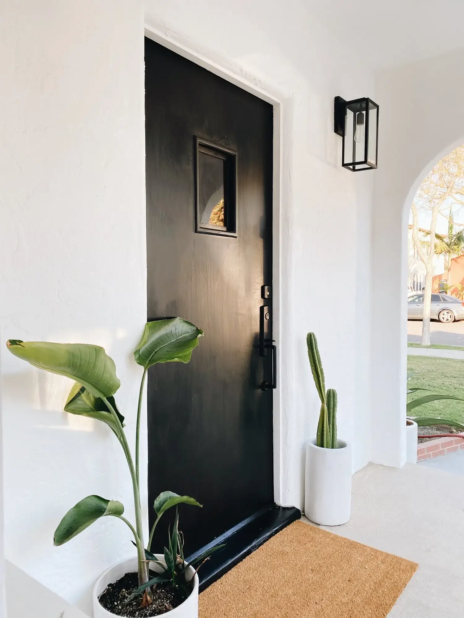 47 Stunning Small Front Porch Ideas That Transform Your Home's Curb Appeal 38 Choose Black and White