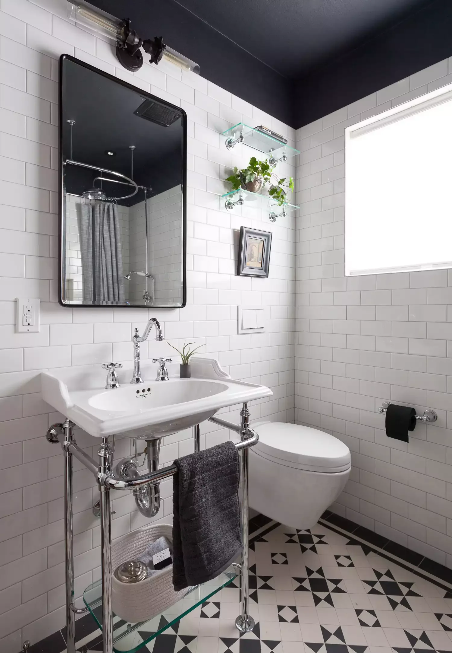 43 Stunning Powder Room Design Ideas to Transform Your Half Bath 34 Choose Bold Tile Flooring
