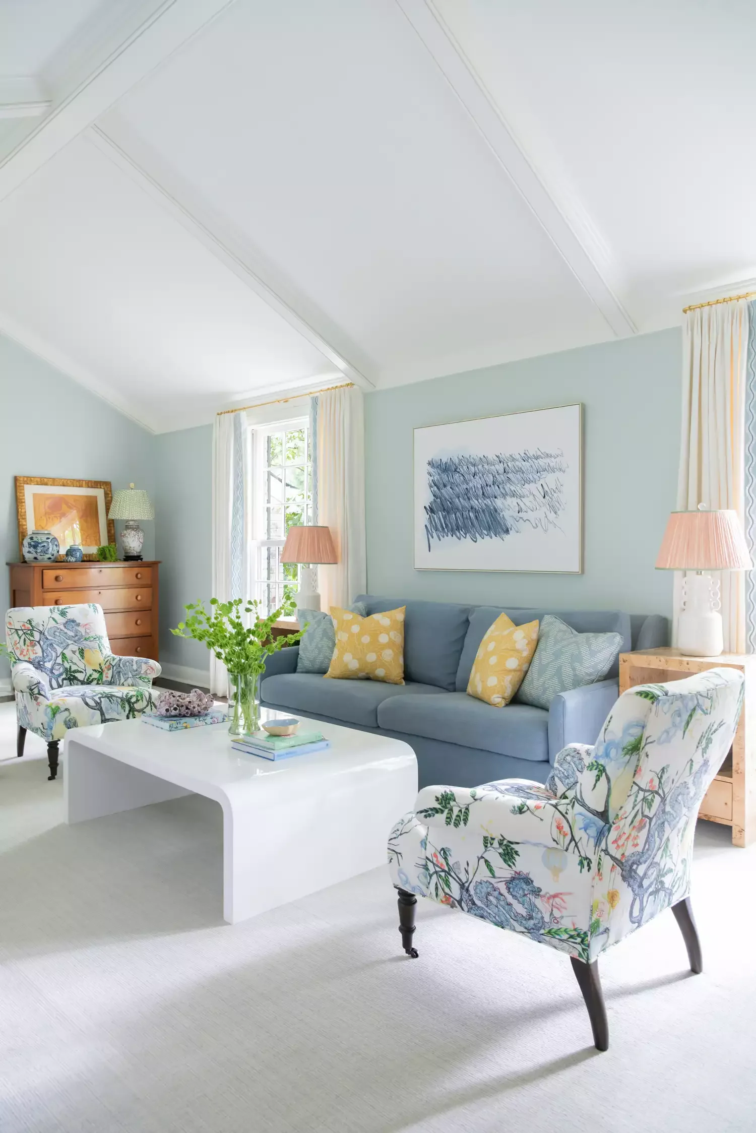 50 Elegant Living Room Ideas That Feel Warm and Inviting 44 Choose Colorful Upholstery
