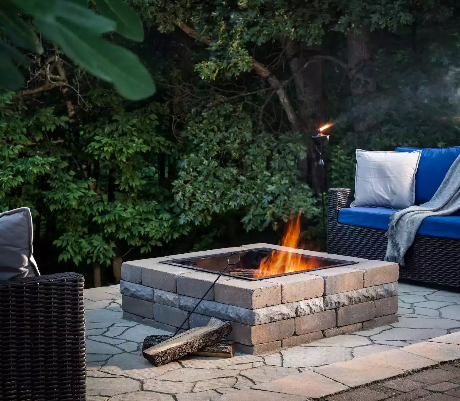 20 Beautiful Brick Fire Pit Designs to Transform Your Outdoor Space 16 Choose Cool Tones