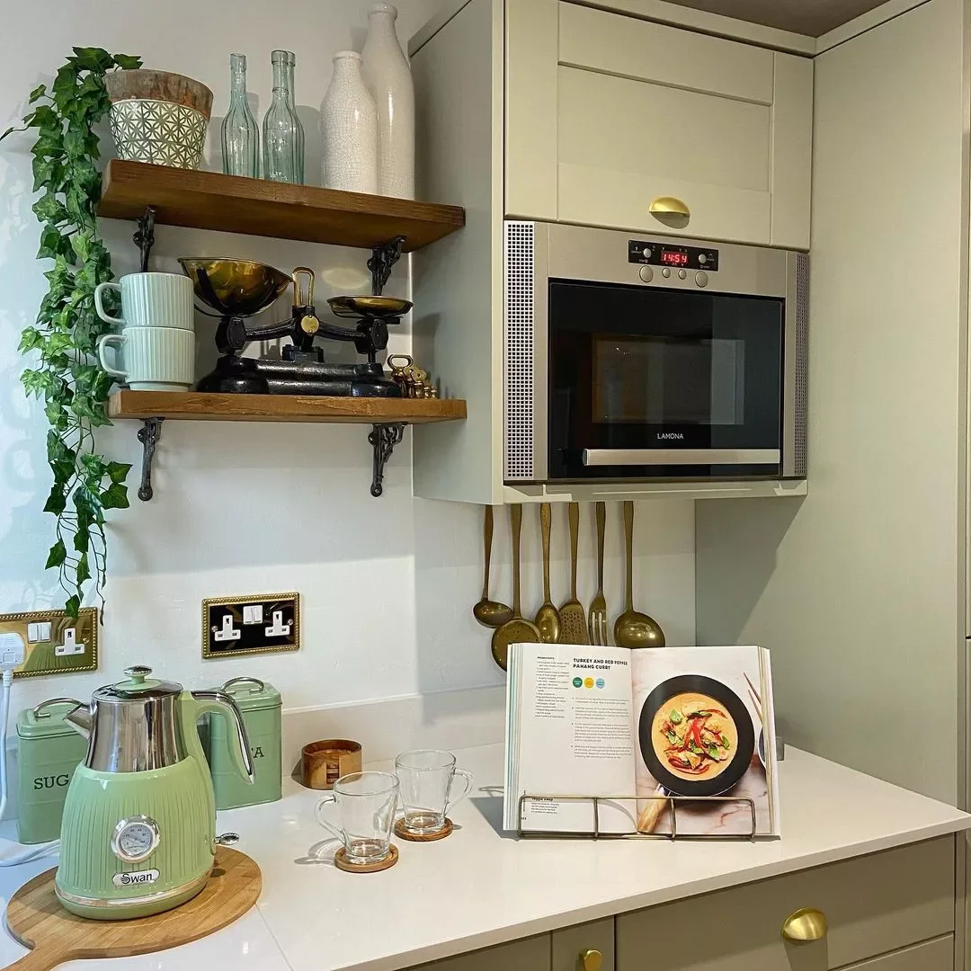 23 Stunning Sage Green Kitchen Ideas That Never Go Out of Style 7 Choose Green Appliances