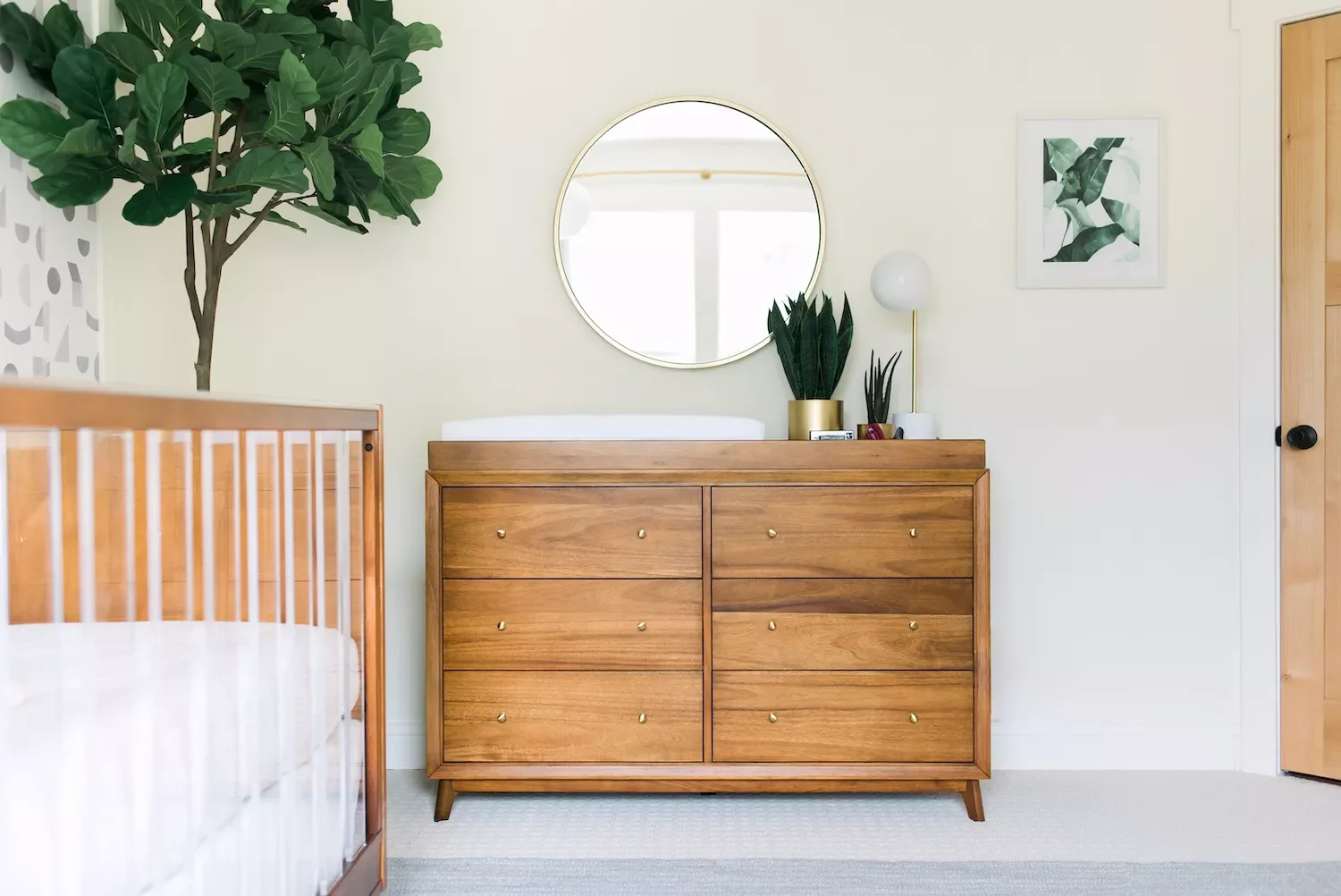 46 Nursery Design Ideas to Create Your Dream Baby Room 10 Choose Midcentury Modern