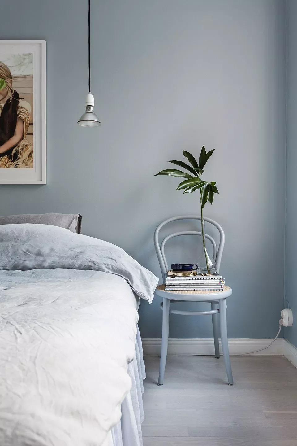55 Stunning Blue Bedroom Ideas to Transform Your Space Into a Peaceful Haven 16 Choose Silvery Blue Tones
