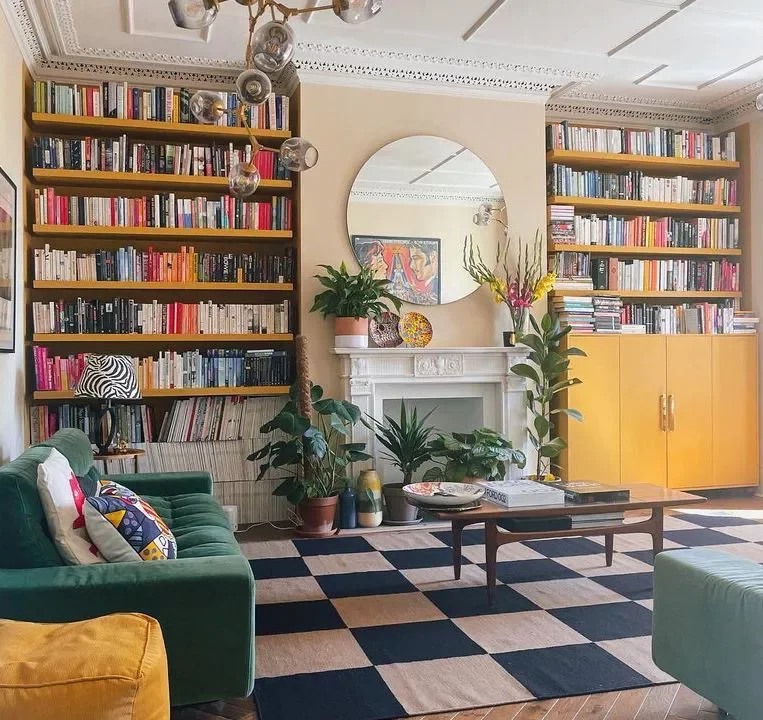 20 Stunning Yellow Living Room Ideas That Will Transform Your Space 12 Choose Yellow Bookcases