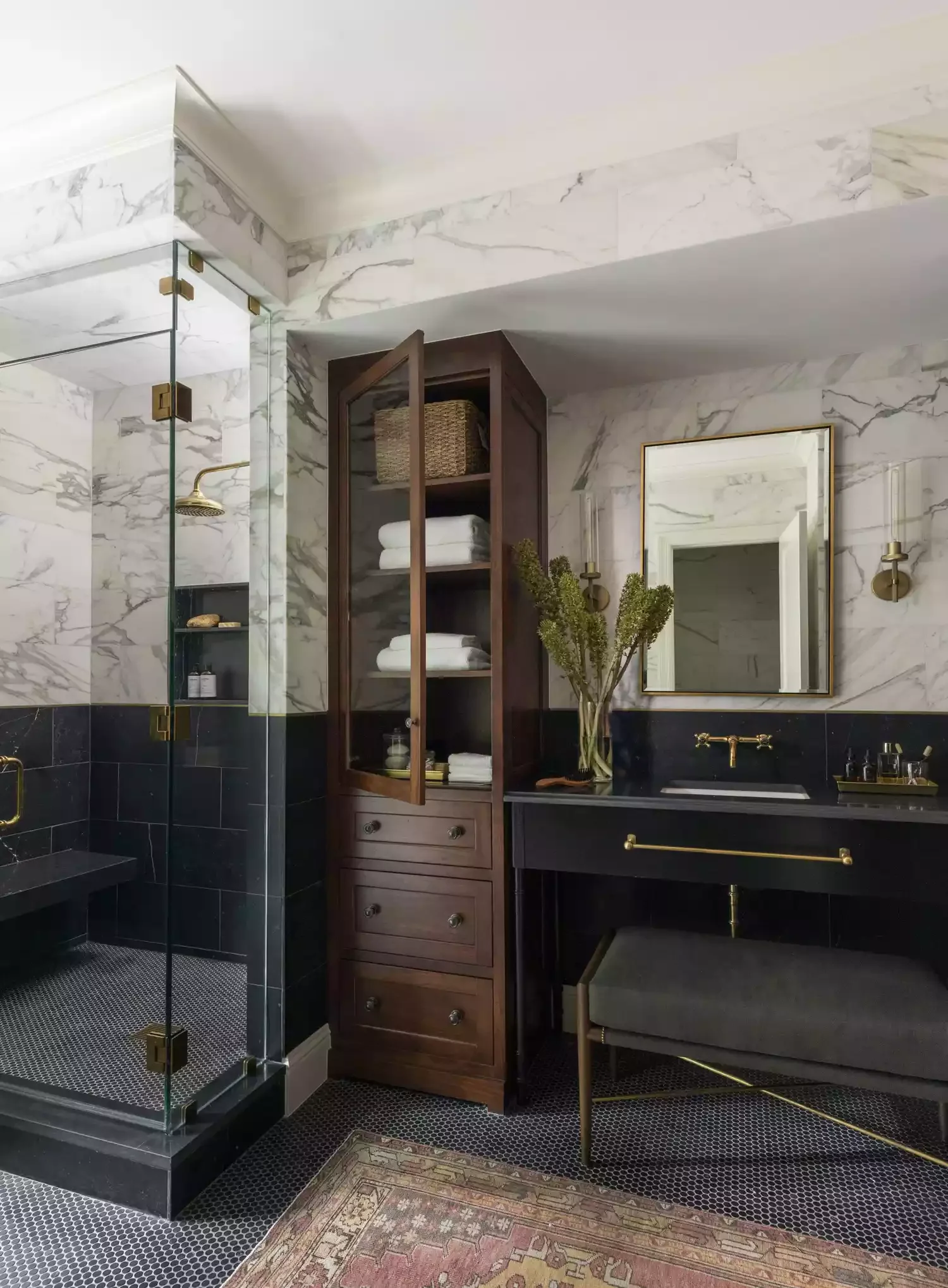 68 Stunning Bathroom Designs That Will Make You Never Want to Leave 16 Choose a Darker Palette