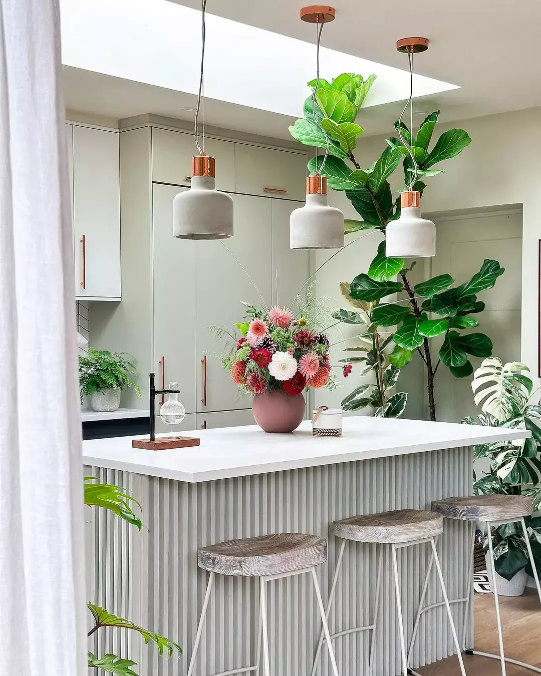 38 Stunning Kitchen Island Back Panel Ideas That Will Transform Your Space 32 Choose a Fluted Design