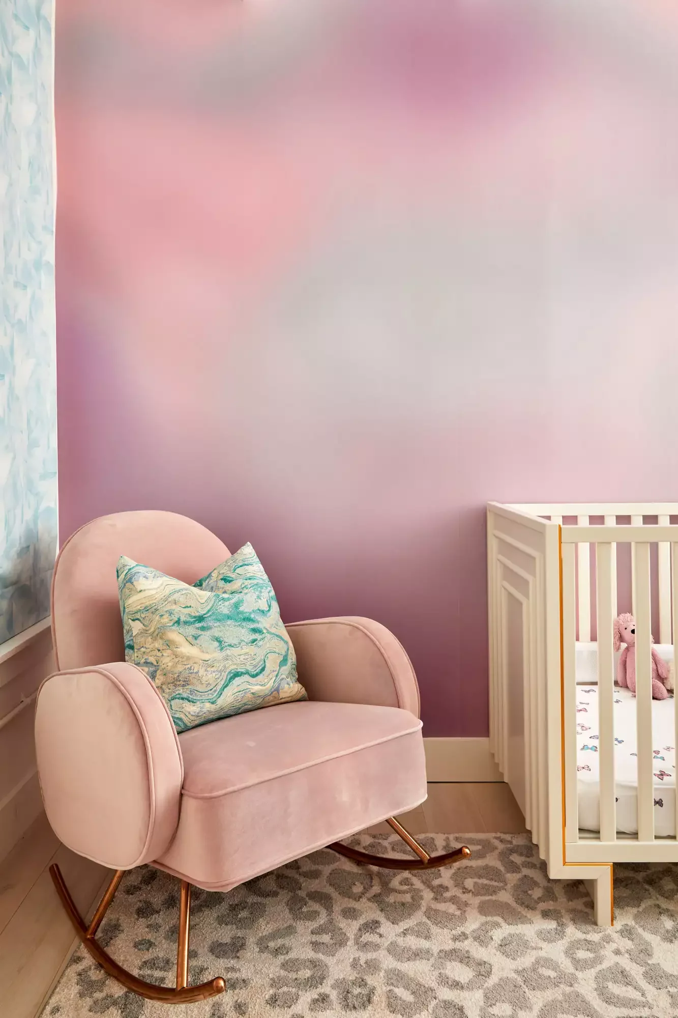 19 Creative Nursery Accent Wall Ideas to Transform Your Baby's Room 13 Choose a Hazy Wall Mural