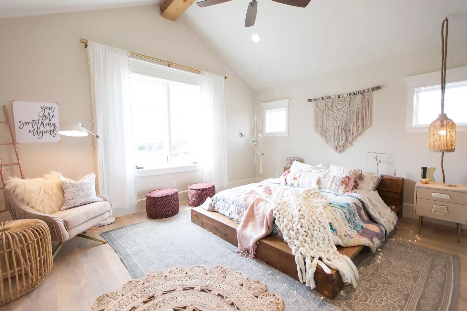 48 Bohemian Bedroom Ideas That Feel Effortlessly Chic and Personal 9 Choose a Low Bed Frame