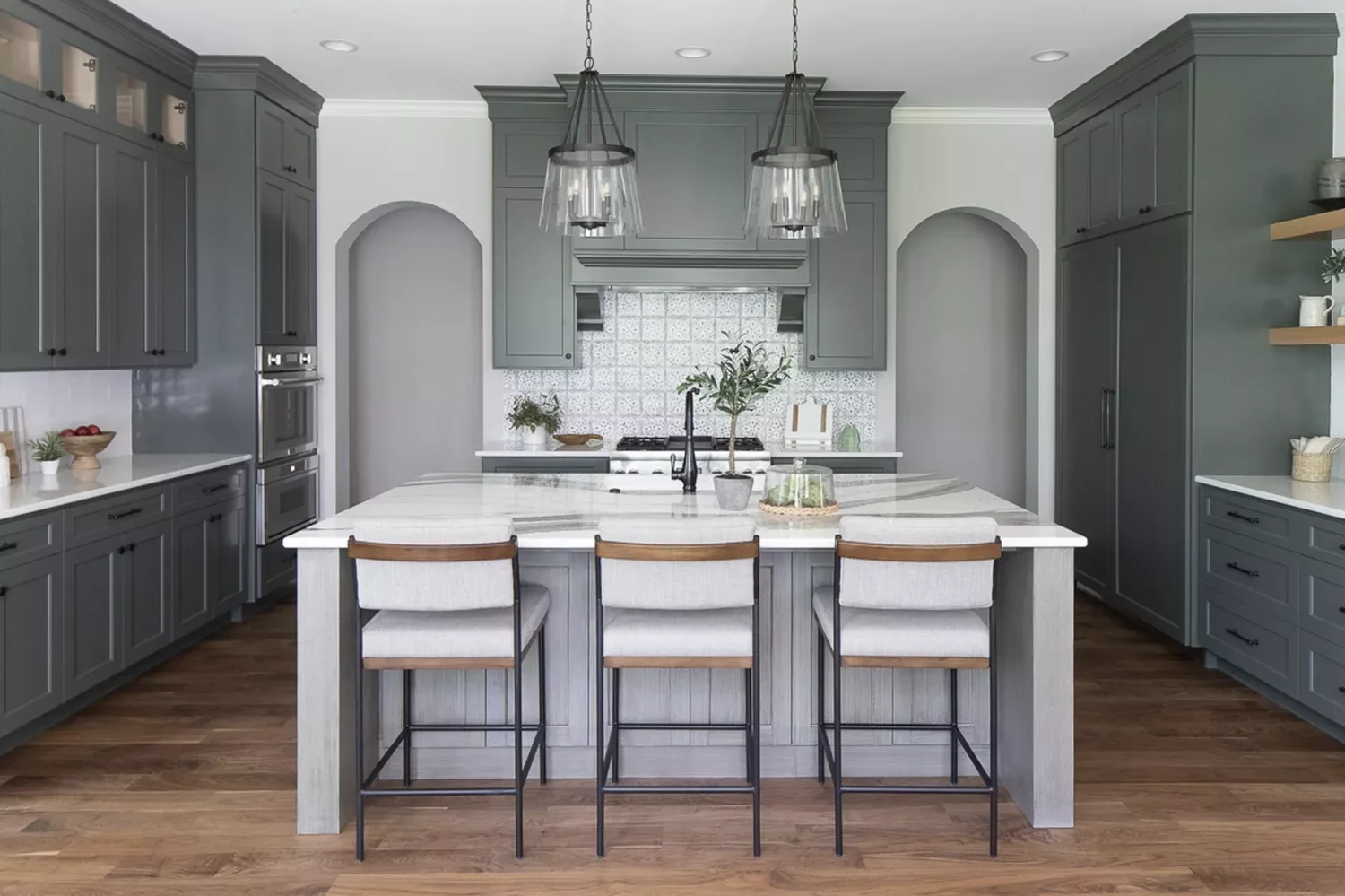 37 Stunning Green Kitchen Cabinet Ideas That Will Transform Your Space Choose a Sleek Green-Gray