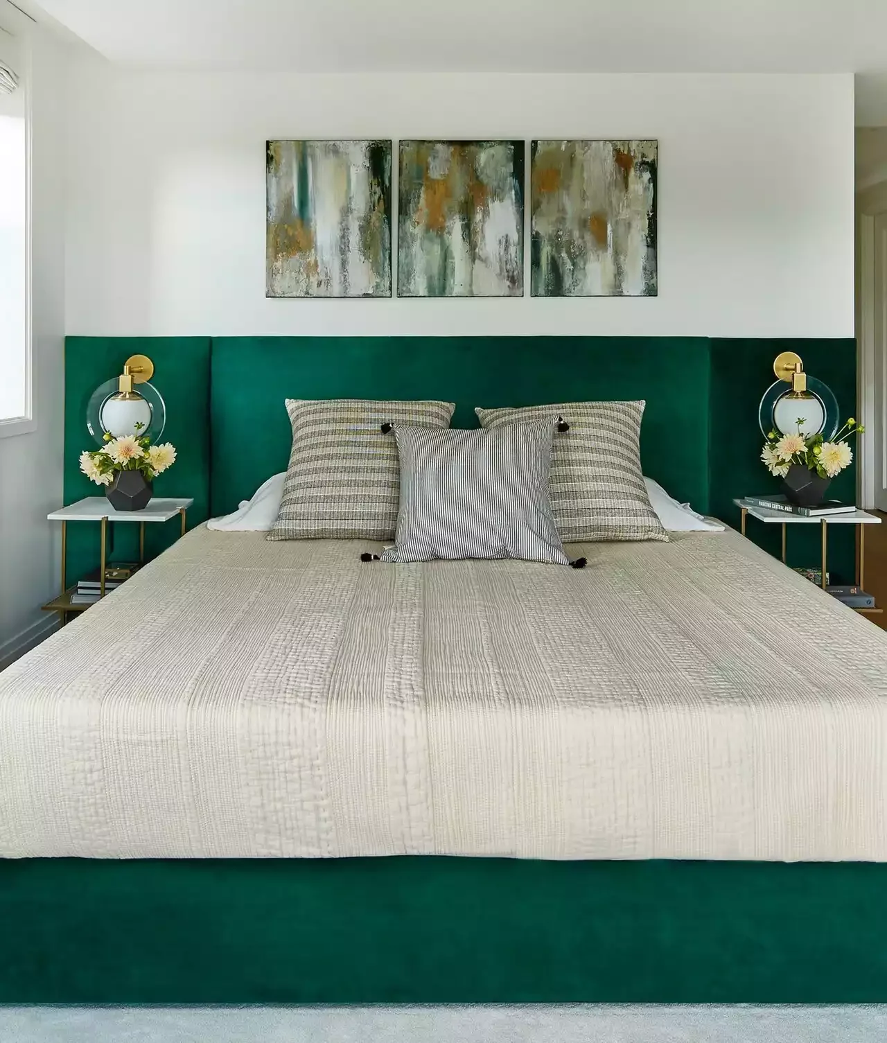 33 Stunning Dark Green Bedroom Ideas That Will Transform Your Space 32 Choose a Statement Bed