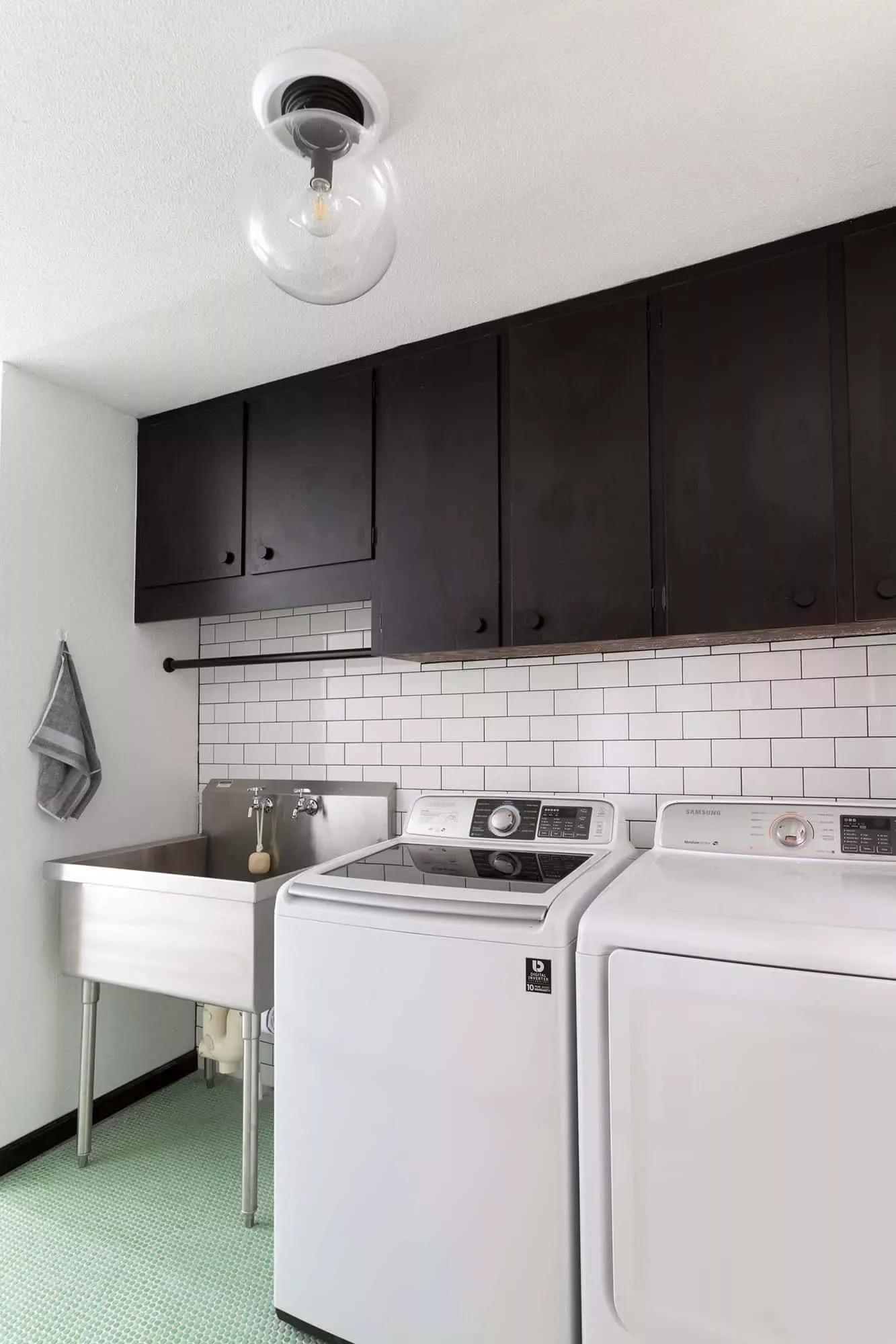 57 Creative Laundry Room Ideas That'll Make You Actually Enjoy Doing Chores Choose an Industrial Sink