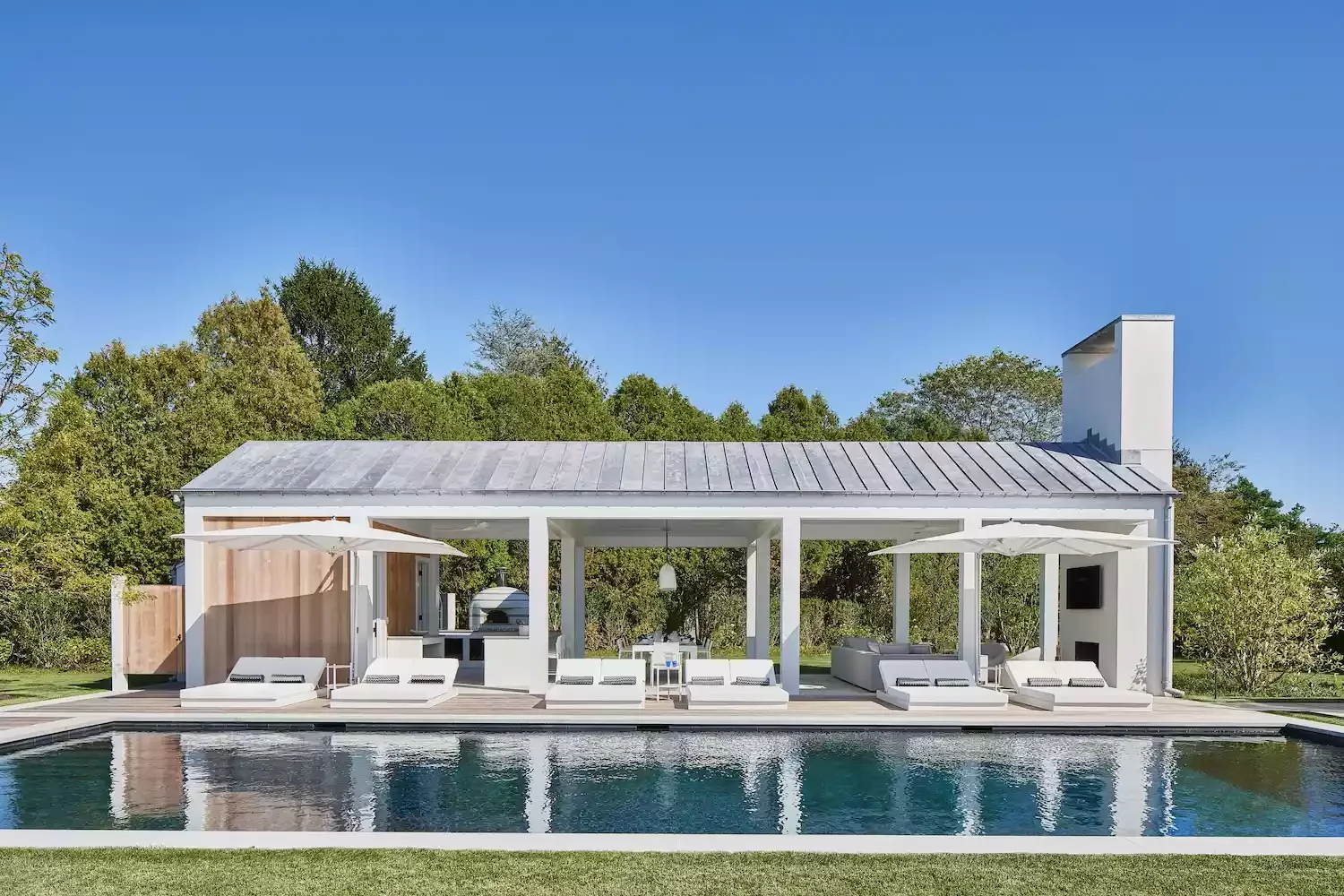 38 Stunning Pool House Ideas to Create Your Dream Backyard Retreat 9 Choose an Open-Plan Style