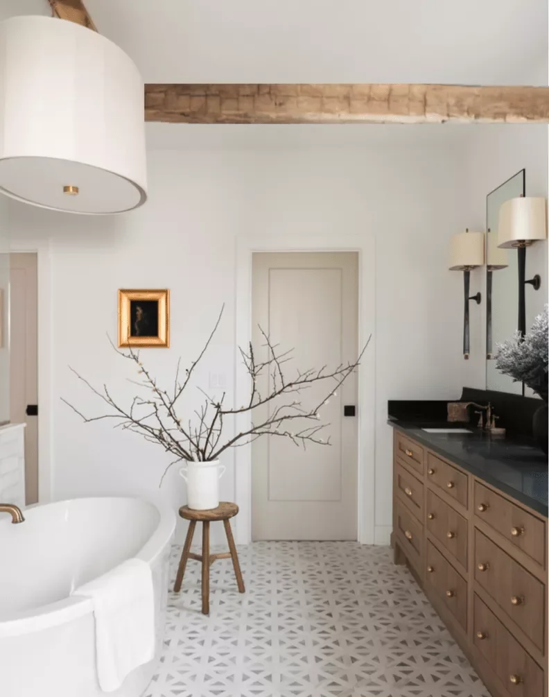 38 Stunning Ceiling Beam Ideas to Transform Your Home 9 Choose the Bathroom