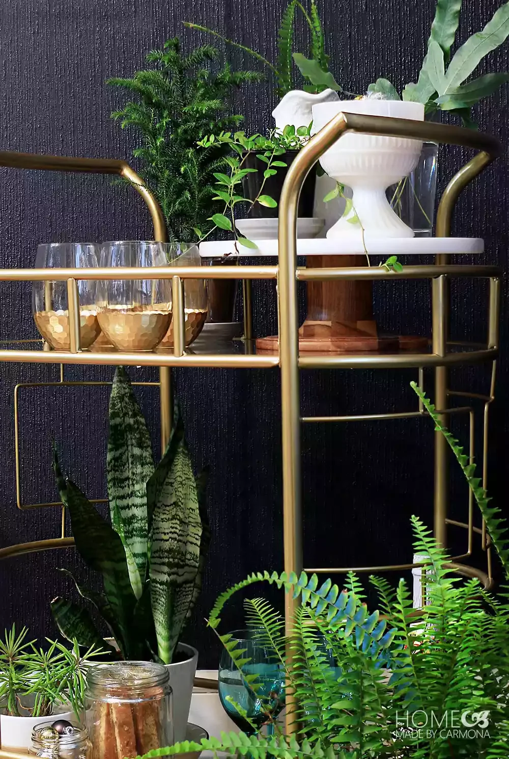 25 Christmas Balcony Ideas That Create a Holiday Wonderland Christmas Balcony Bar Cart