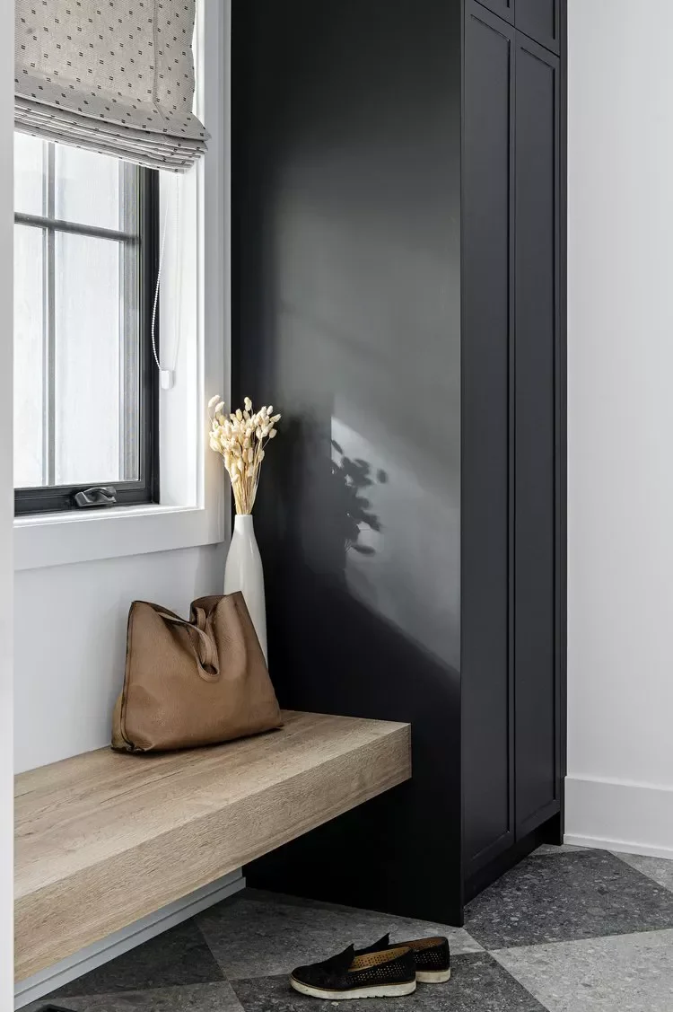 28 Welcoming Entryway Bench Ideas That'll Transform Your Home's First Impression 19 Chunky Wood Bench