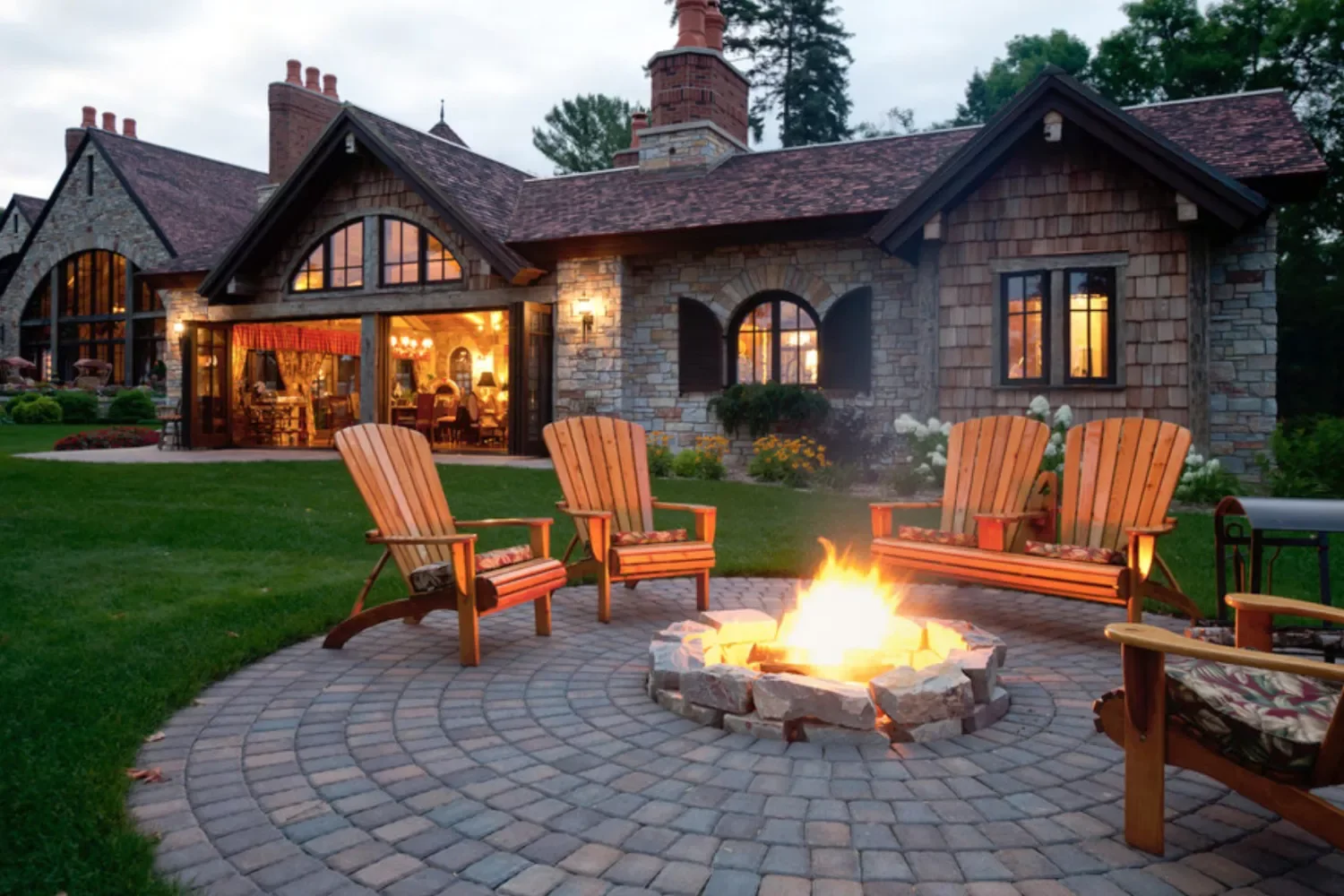 39 Stunning Paver Ideas That Transform Your Dream Patio Circular Fire Pit Patio
