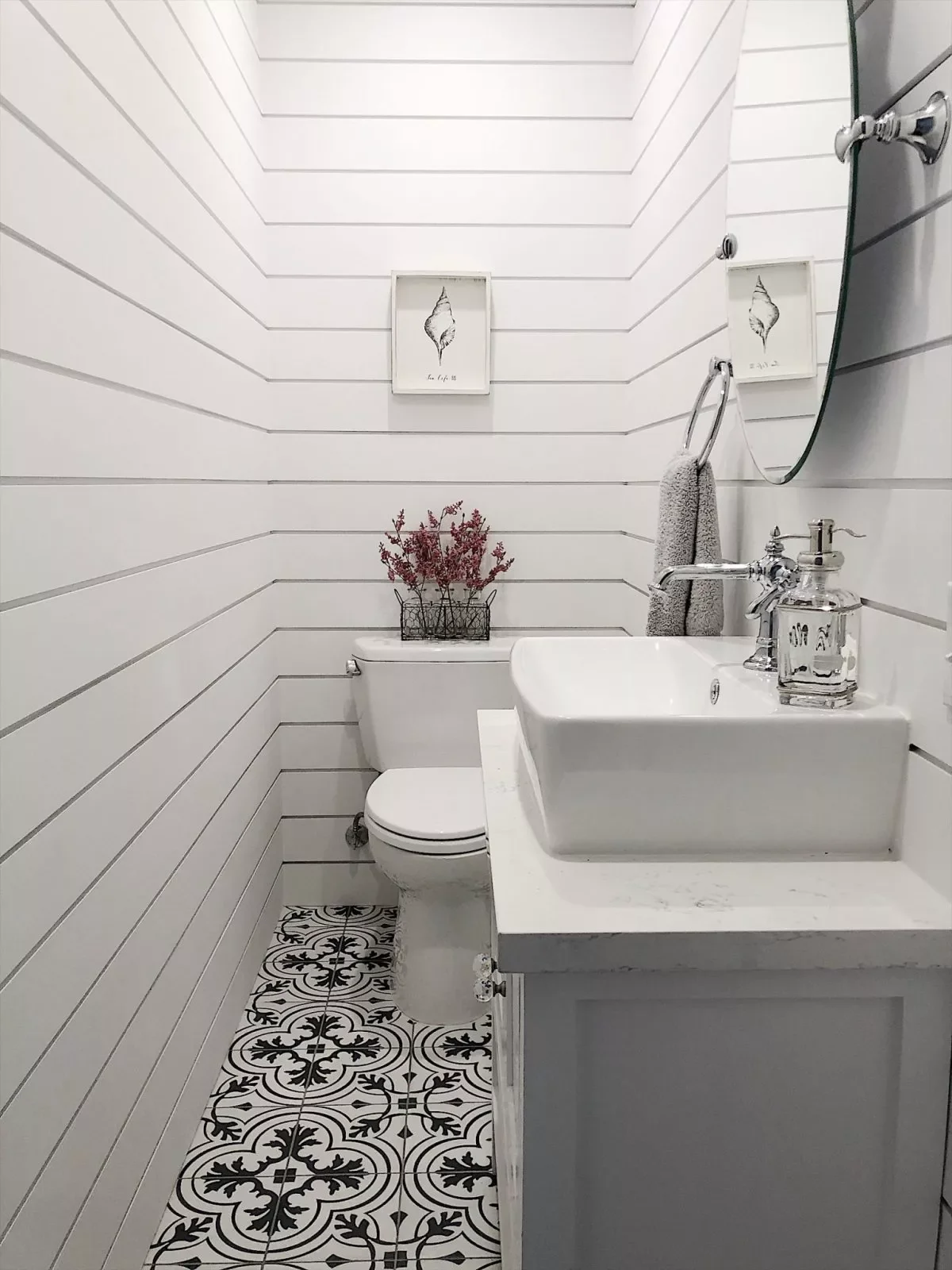 65 Clever Small Bathroom Ideas That Will Transform Your Tiny Space 51 Clad Walls in Shiplap