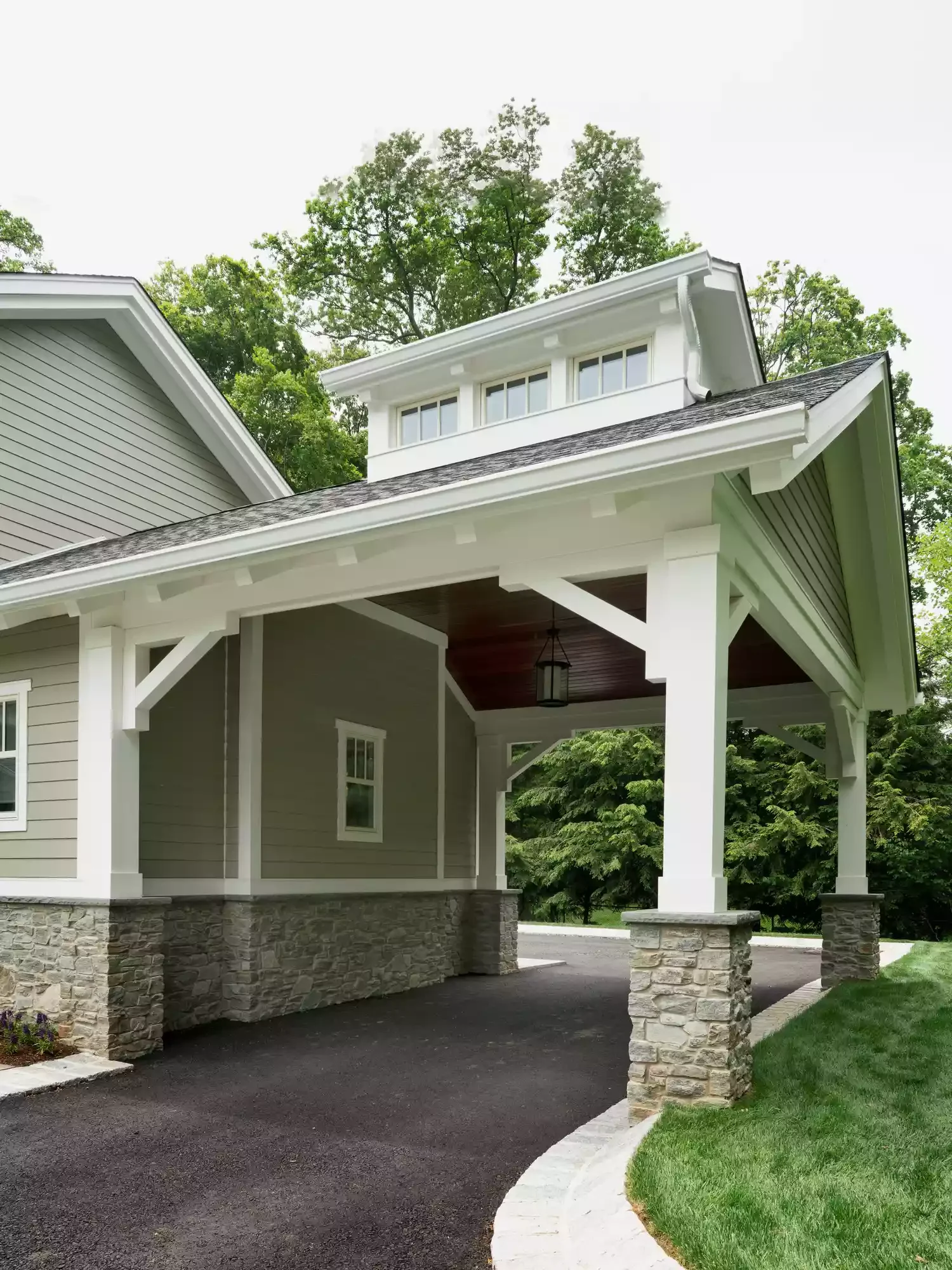 23 Brilliant Carport Designs That Perfectly Merge Beauty and Practicality 8 Classic Stone Carport