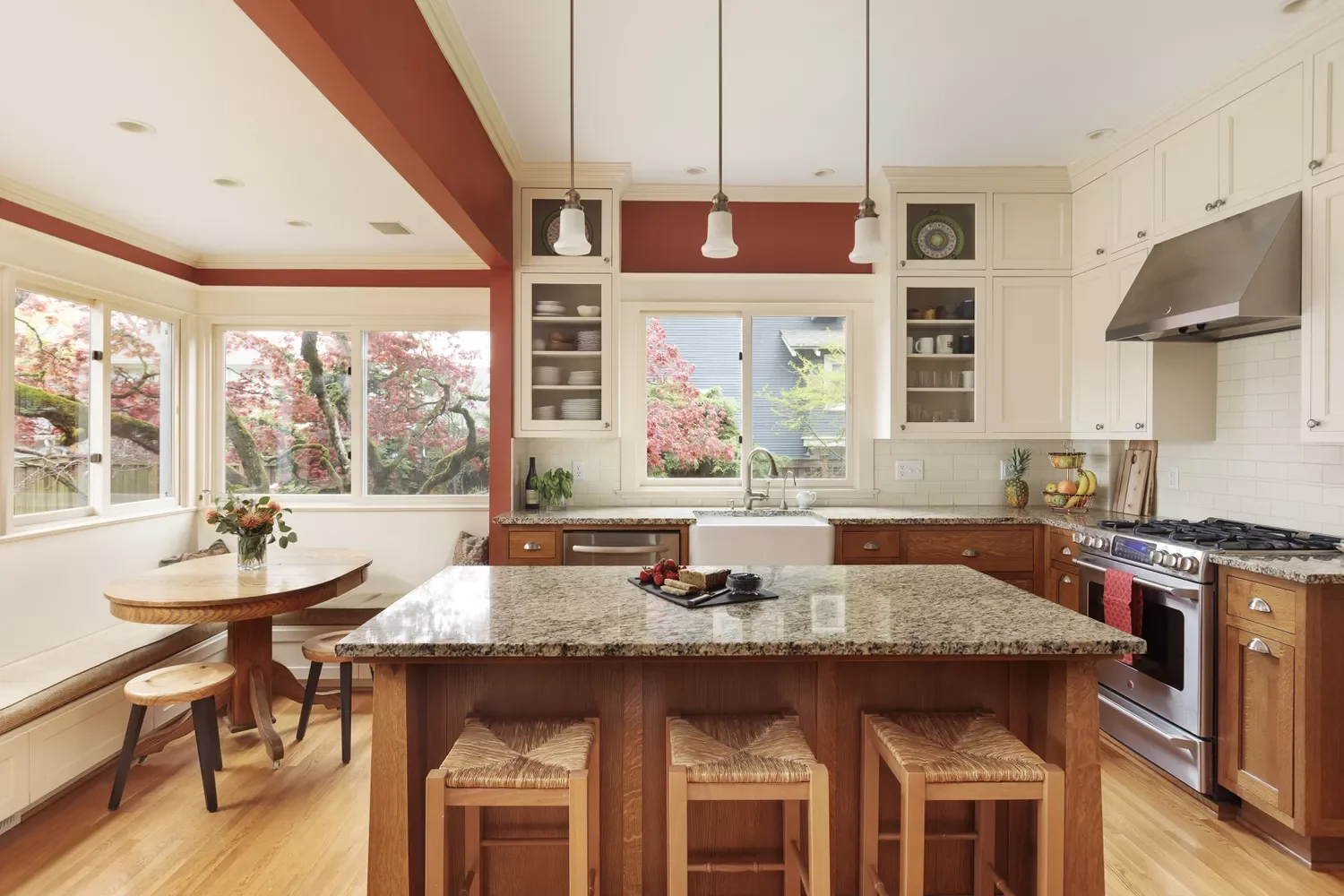 37 Stunning Backsplash Ideas That Make White Cabinets and Granite Countertops Shine Classic Subway Tile