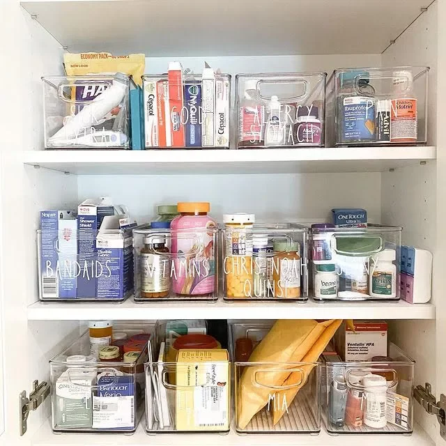 11 Smart Ways to Organize Your Medicine Collection Clear Plastic Bins