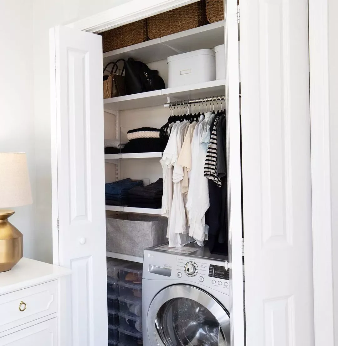 42 Brilliant Laundry Room Organization Solutions to Try This Season Closet Shelving