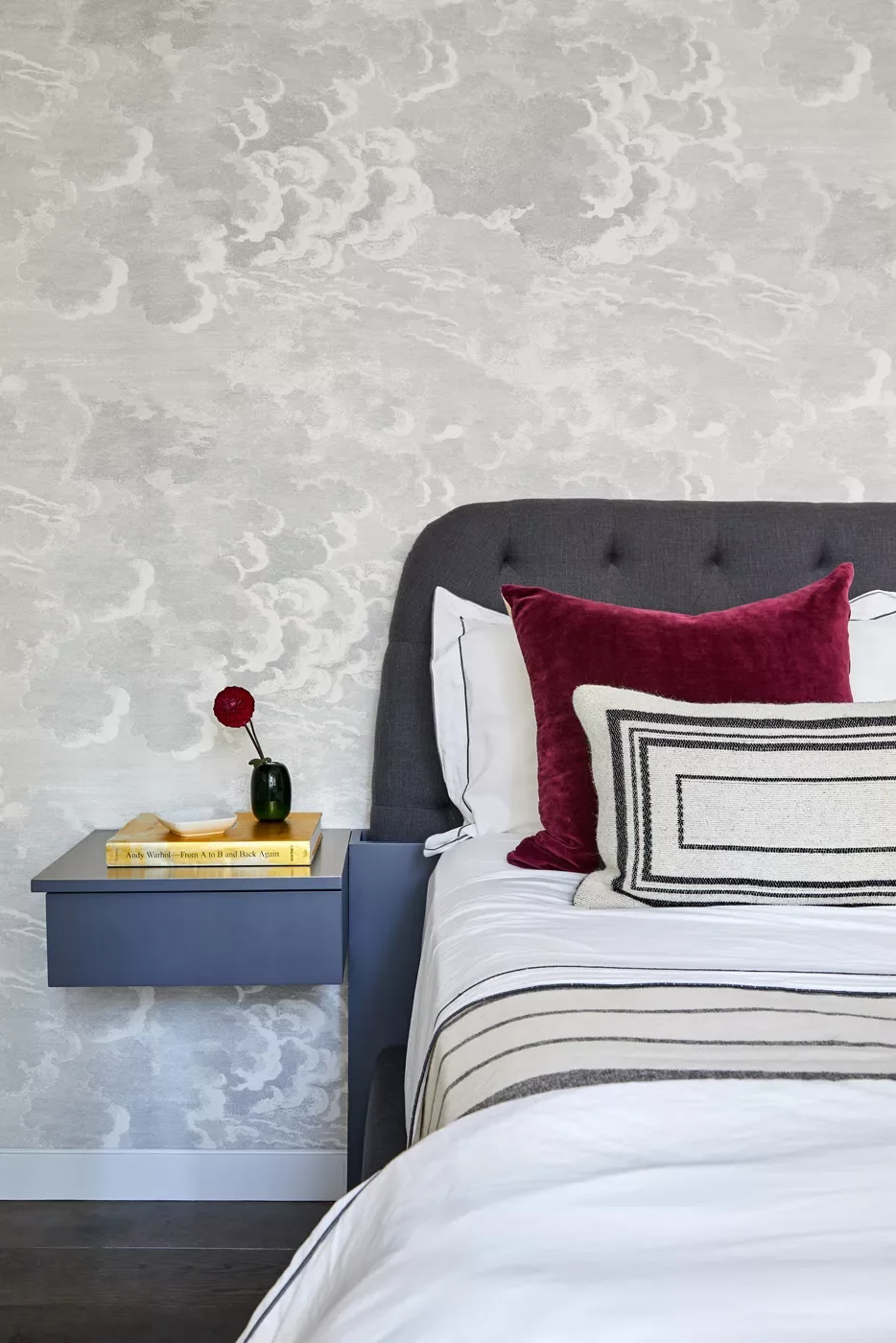 32 Stunning Gray Bedroom Ideas That Will Transform Your Space 24 Cloudy Gray Bedroom