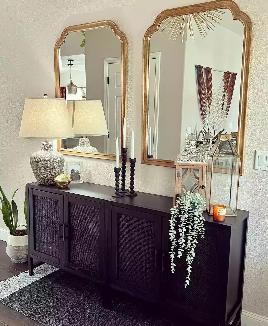 30 Stunning Entryway Table Styling Ideas That Welcome You Home 28 Cluster Together Some Candlesticks