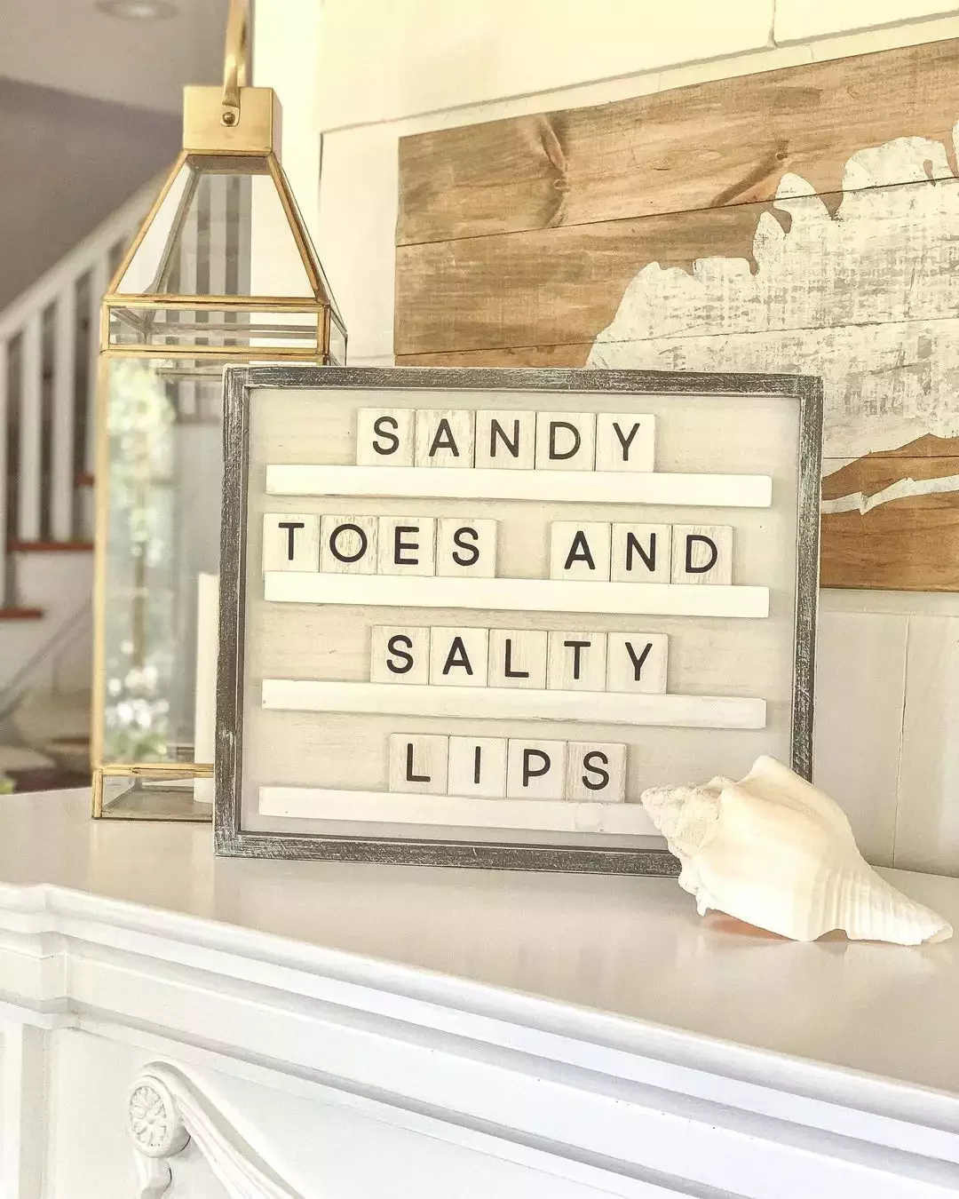 57 Inspiring Letter Board Ideas to Transform Every Room in Your Home Coastal Letter Board