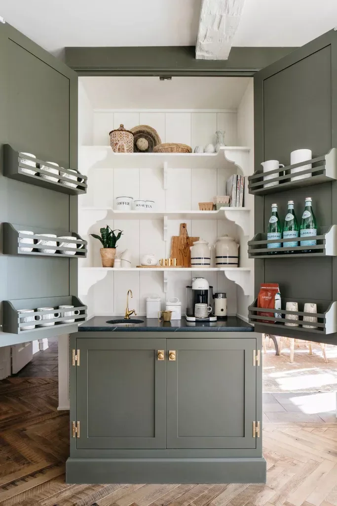 42 Creative Coffee Station Ideas That Will Transform Your Kitchen 24 Coffee Cabinet Station