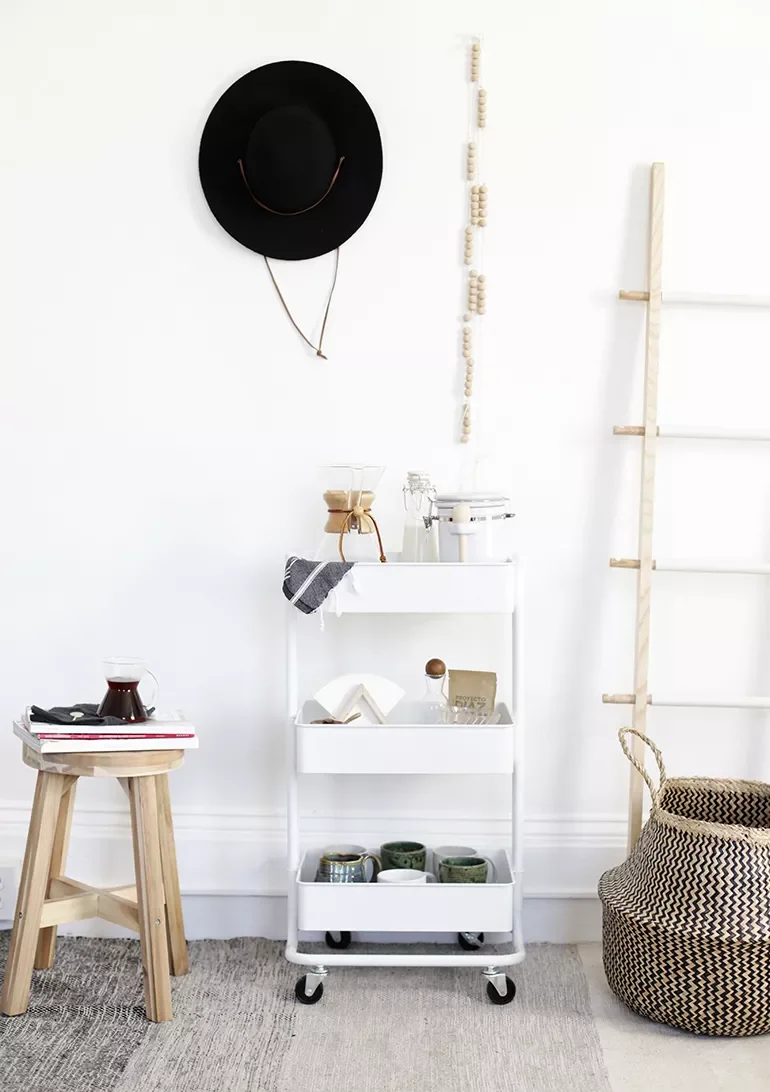 42 Creative Coffee Station Ideas That Will Transform Your Kitchen 19 Coffee Station Cart