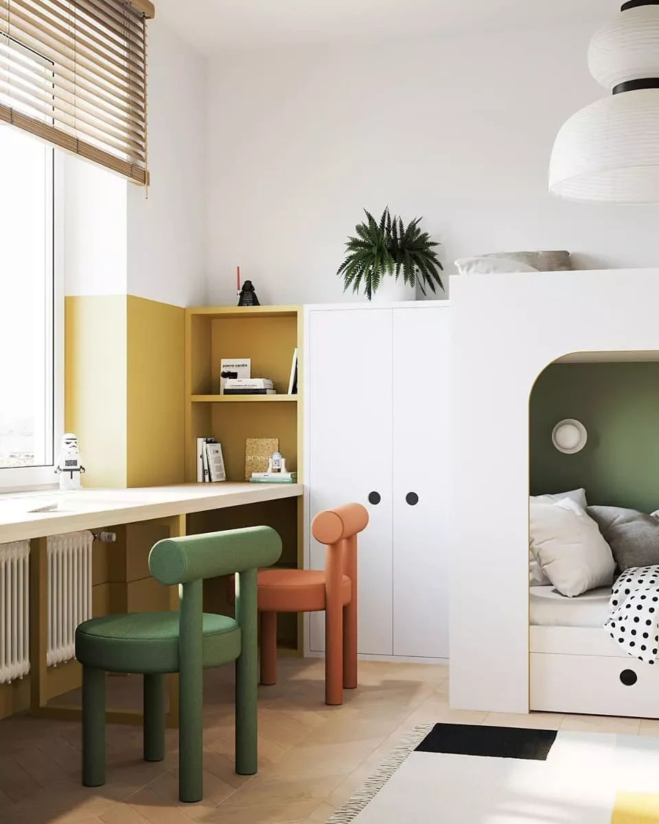 25 Creative Loft Bed Ideas That Transform Your Child's Bedroom 20 Color Block Design