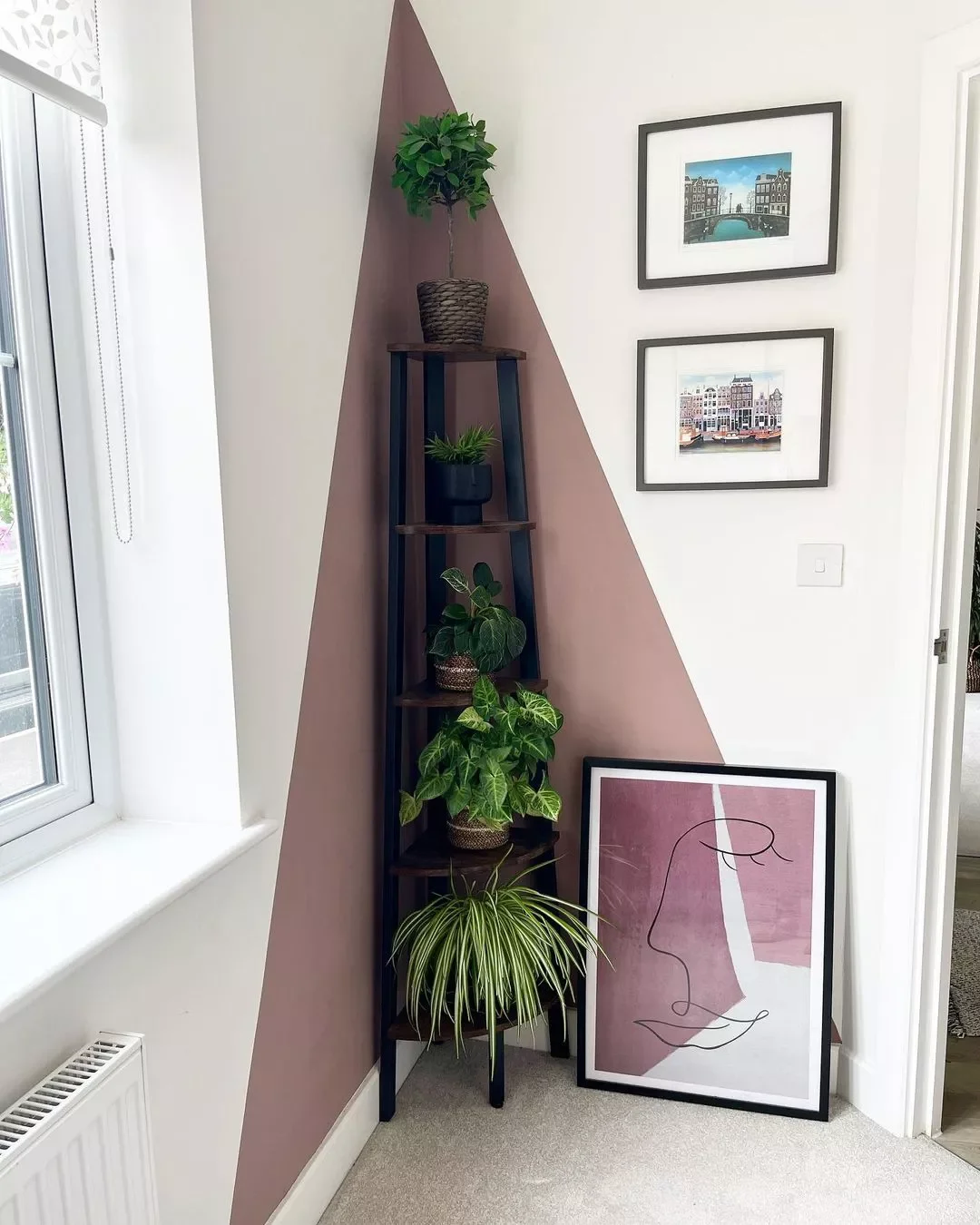 47 Creative Corner Shelf Ideas That'll Transform Your Space Color Blocked Corner Shelf